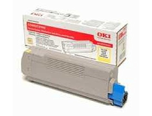 Toner OKI C5800 jaune 43324421 pour remplacer une cartouche épuisée sans trace