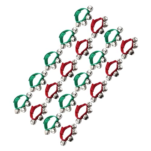 LIFKOME Dance Wrist Bells 20 Pcs Jimgle Bells for Christmas Birthday Party Random Color