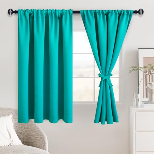 JIUZHEN Blackout Curtains for Bedroom Living Room 42 x 45 Inches Long