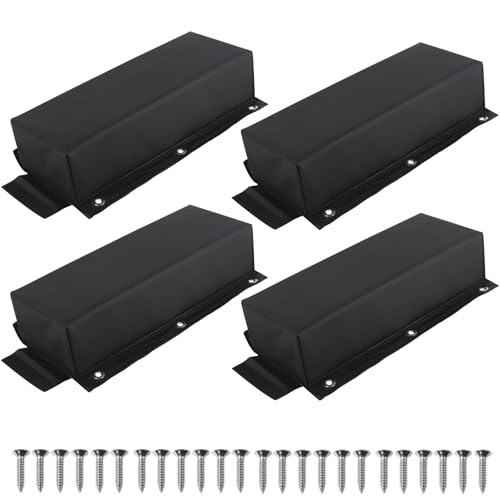 BALAVA Dock Bumpers 4 Pack Total 64 Inch,Boat Dock Bumper,Dock Bumper Guards Dock Bumper,Dock Bumpers Marine,Dock Post Bumpers Boat Bumpers for Docking Piling,Screws Included,Black