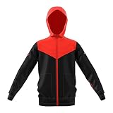adidas kapuzensweatjacke damen grau  adidas Performance CE9147 Burschen Kapuzensweatjacke Reißverschluss Polyester, Groesse 128, schwarz