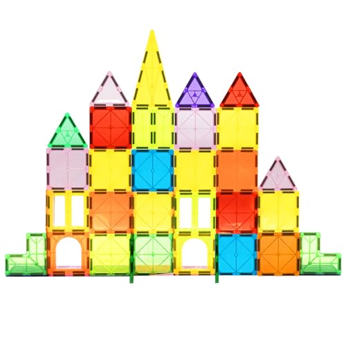 EchoPlan 68-Piece Magnetic Tiles Building Set