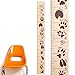 Headwaters Studio Animal Tracks Wooden Ruler Growth Chart (Brown)