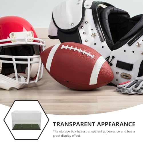Boîte rugby acrylique accès facile avec support de rangement vert - 8