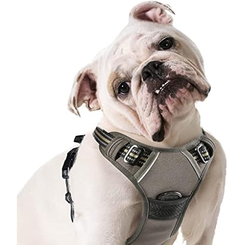 Eagloo Hundegeschirr mittelgroße Hunde, Anti Zug Hundegeschirr mit Reflexstreifen und Kontrolle Cover