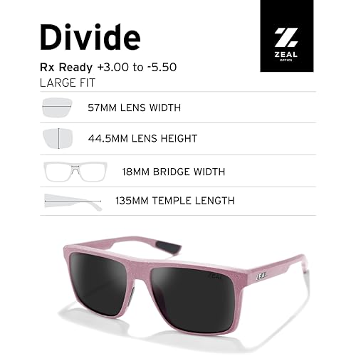 Image of Zeal Optics Divide | Men's Eco-Friendly Polarized Sunglasses