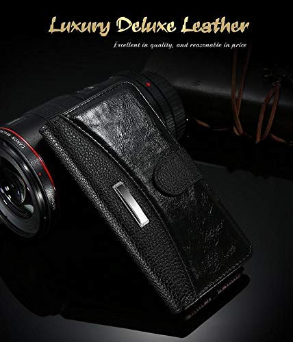 T R O U N C E ® Proffessional Series Leather Diary Flip Wallet Case Stand, Magnetic Closure & Card Holder Cover (Black) for Lenovo Z2 Plus +