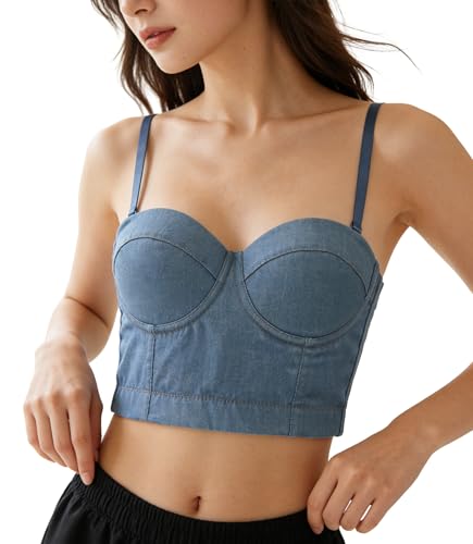 Bustier brassière Bslingerie pour femme sexy avec studs rock