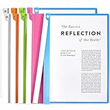 Jutieuo 10PCS Clear Report Covers with Swing Clip, Professional Clear Front Presentation Folders Resume Folder, 30 Sheets Capacity A4 Size File Document Organizer, No Punch Needed