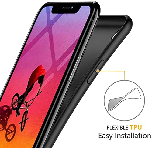 Image of Mobile Back Cover Case for Realme C25Y (Silicone Case|CameraProtection|Black SC1510)