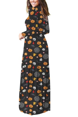 Image of AUSELILY Women's Classic Long Sleeve Dress Loose Plain Long Casual Maxi Dresses with Pockets 2026