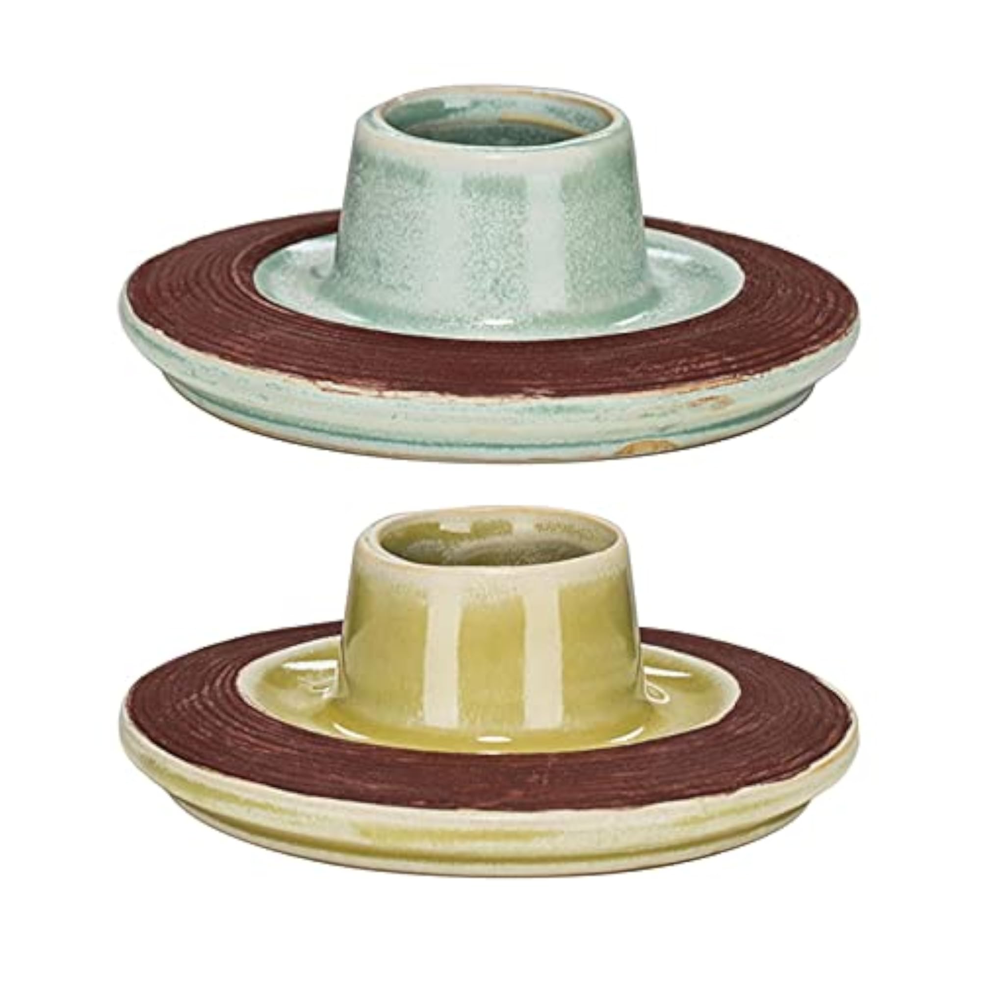Match Holder Storage Jar Decorative Ceramic Tabletop 2pcs