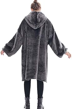 Deken Sweatshirt Oversized Hoodie Draagbare Deken Zacht Warm Comfortabel Reuze Voorzak Aye
