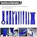 Suvnie 19PCS Trim Removal Tool Set, Car Panel Door Audio Trim Removal Tool Kit, Plastic Pry Tool Kit for Car Panel Dash Door Audio with Storage Bag, Universal Car Accessories (Blue)