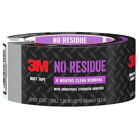 3M No Residue Duct Tape for Indoor and Outdoor Use Cover