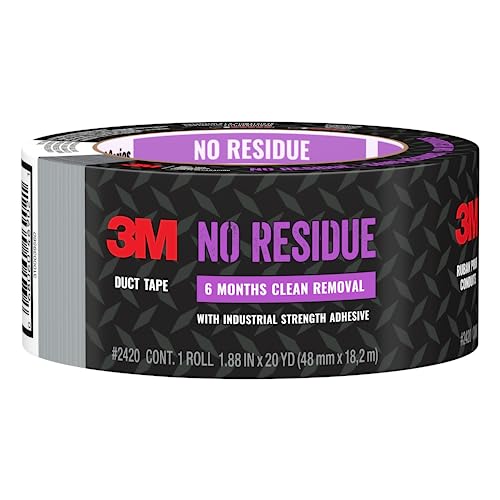 Ruban adhésif 3M 2420 sans résidu 48 mm x 18,2 m pour fixation propre
