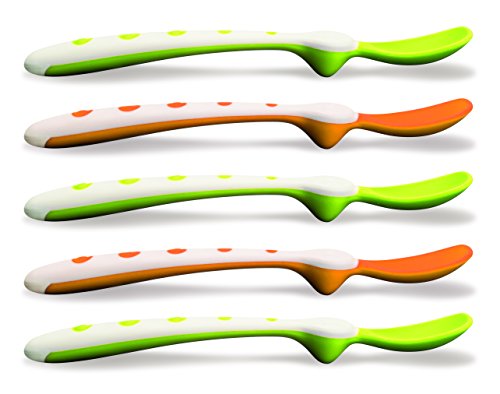 NUK Rest Easy Baby Feeding Spoons | 6 Months + | Dishwasher Safe | 5 Count