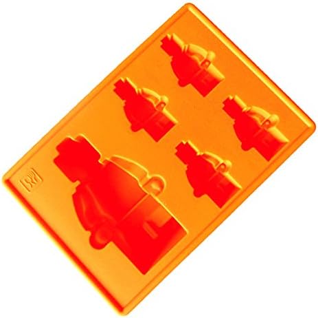 Teika Pack of 3 Soap & Candle Making, Fondant Tools, Chocolate Molds, Hard Candy Kit and As Ice Cube Tray (Orange Blue and Yellow)