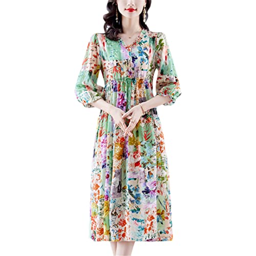 Robe de plage à lacets rétro pour femme 4XL grande taille élégante