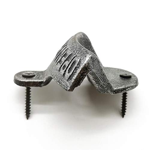 3Pcs Cast Iron Wall Mounted Bottle Opener Vintage Beer Bottle Opener Suitable For Bars Ktv Hotels Homes (Silver) #TOP3