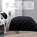 Basic Beyond Queen Comforter Set - Black Comforter Set Queen, Reversible Bed Comforter Queen Set for All Seasons, Black/Grey, 1 Comforter (88