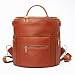 Faux Leather Diaper Bag Backpack with Changing Pad, Large Storage Capacity, 13 Pockets Organizer Bag for Mother of 2 Kids (Brown)