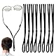 KANOSON Brillenband Sport,8 Stück Verstellbar Brillenbänder Schwimmfähig Sonnenbrillen Lanyard Band mit Schnalle,Rutschfest Brillenschnur/Brillenkordel/Brille Halter für Damen, Herren, Kinder,Schwarz