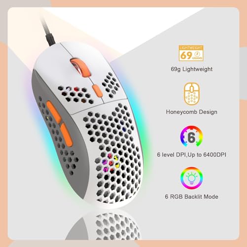Image of ZIYOU LANG RK-T8PR0 Wired 65% Mechanical Gaming Keyboard and Mouse Combo with RGB LED Backlit Anti-ghosting TKL Mini 68 Key Coiled C to A Cable Linear Red Switch for PS4 PS5 Xbox PC Mac Gamer(Gray)