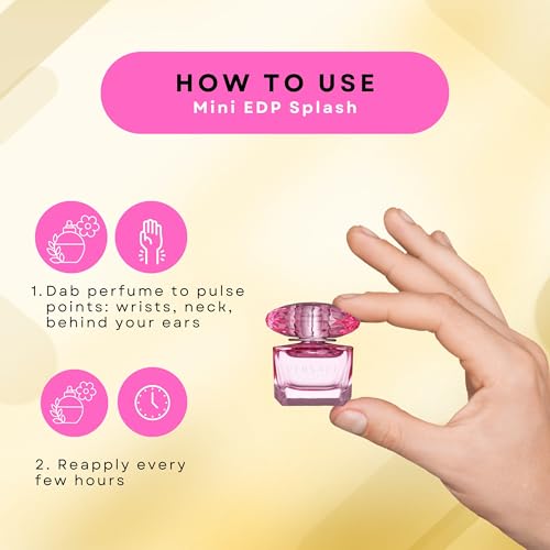 Image of Versace 3-piece Miniatures Fragrance Collection - Bright Crystal Absolu, Bright Crystal, Yellow Diamond - Gift set for Women 0.17 fl oz each | Includes Bright Crystal Absolu, Bright Crystal & Yellow Diamond Mini Perfumes, Designer Sampler, Travel Size.
