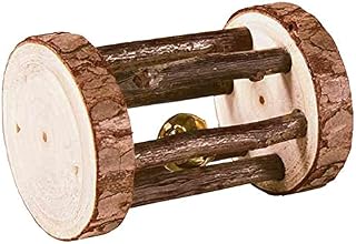 Trixie 61654 Rolka z Dzwonkiem do Zabawy dla Królików i Gryzoni, ø 5 × 7 cm, Brązowy
