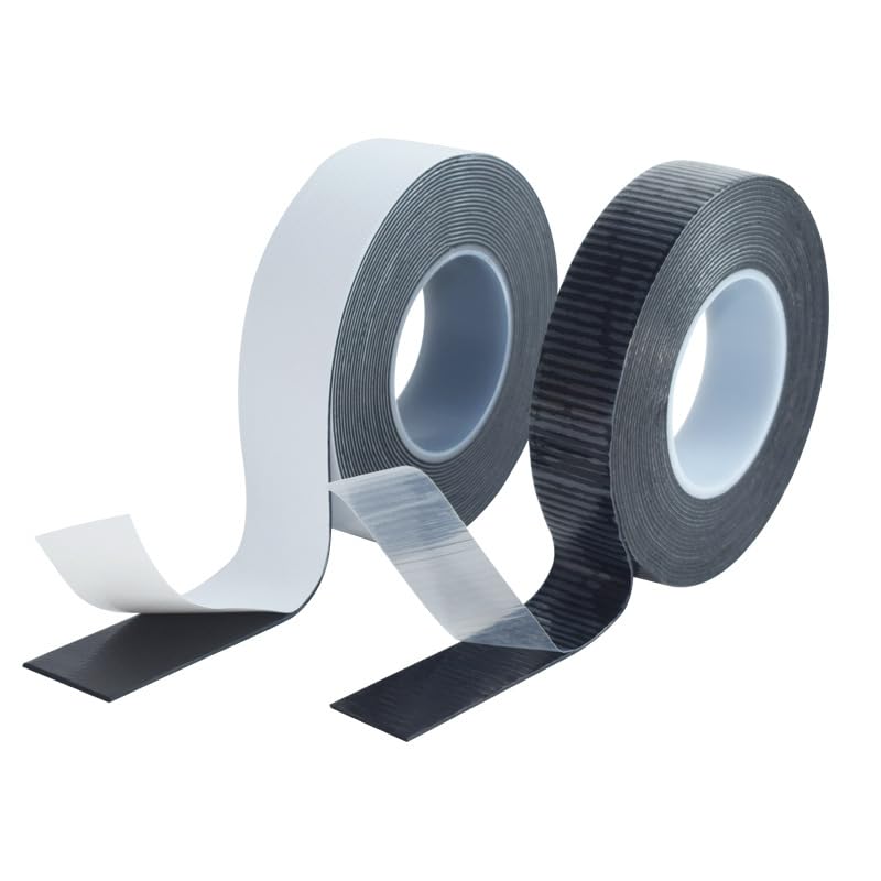 AIYHSW 4.5m x 19mm x 0.8mm Cinta Aislante Negra,Caucho Cinta Adhesiva Termica Alta Flexibilidad Impermeable,Cinta Aislante y de Sellado para Bricolaje,Reparaciones,Coche o Equipos