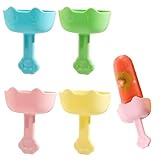 JUGUTA 4 Stück Eishalterung Kinder, Tropffrei Eis Am Stiel-Halter Für Kinder, Eisstiele Wiederverwendbar, Popsicle Holder Für Kinder Kleinkinder