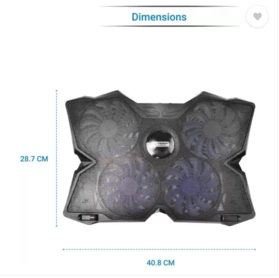 Image of (Refurbished) Flipkart SmartBuy FKCPK25 4 Fan Cooling Pad (Black)