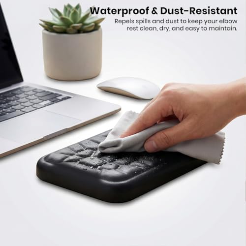 Image of Keyboard Wrist Rest Pad Arm Rest for Keyboard & Mouse, Ergonomic Wrist Support Memory Foam Hand Support for Office, Computer, Laptop, Mac Typing Chair and Wrist Pain Relief, Washable Pad