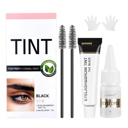 Eyelash & Eyebrow Kit, 2-In-1 Professional Lash & Brow Color Kit, Eye Brow & Eye Lash Coloring Set,...