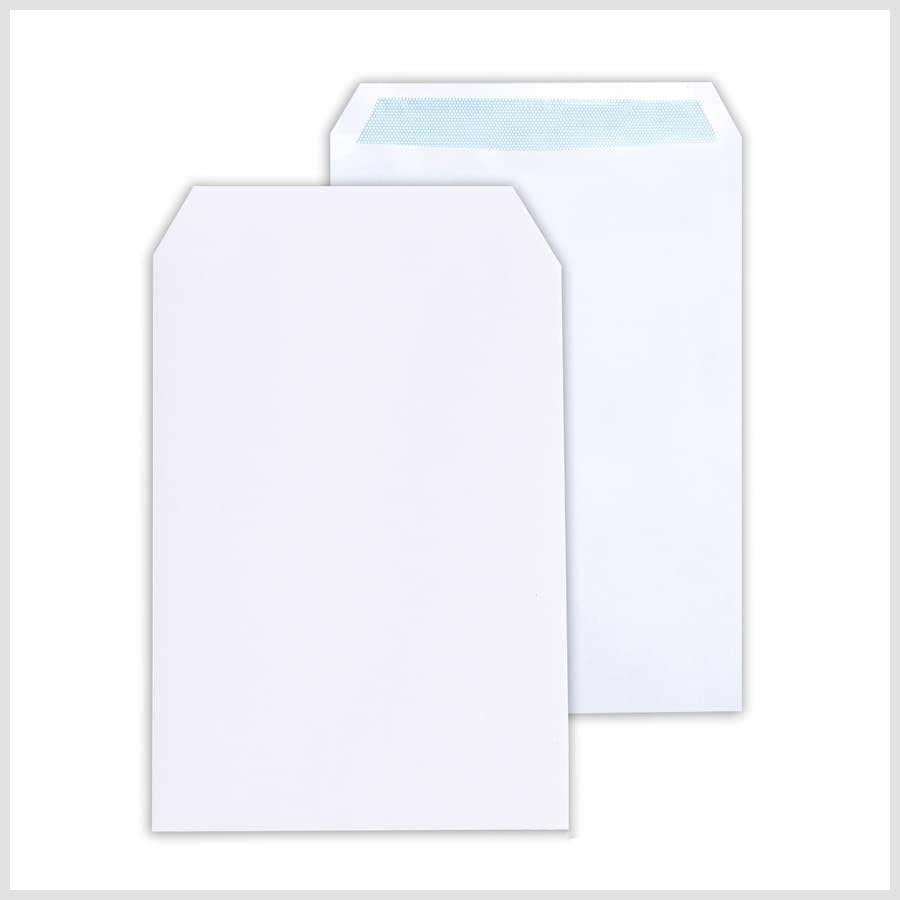 Packwith A4 / C4 White envelopes Pack of 500 (229 x 324 mm) Self Seal White envelopes & mailing Supplies for Sending Letters, invoices, mails