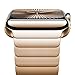 Wingle Stainless Steel Band for Apple Watch Bands Series 11 10 42mmm 41mm 40mm 38mm SE 3/2/1 Series 9 8 7 6 5 4 3 2 1 Men Women, Classy Elegant Business iWatch Metal Bands Link Bracelet, Original Gold