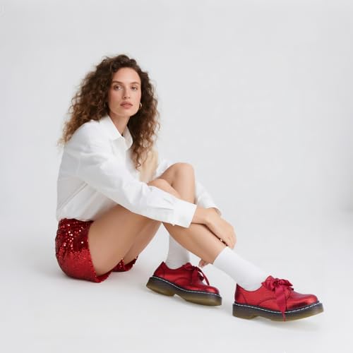 Image of IMPREMEY Mary Janes Oxford Bow Flats Loafers Shoes for Women Round Toe Platform Non-Slip Comfortable Casual Cute Shoes