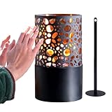 Bruciatore a Etanolo – Lampada ad Alcol in Ferro Doppio Strato Cavo | Decorazione da Tavolo Portatile | per Casa Ufficio Feste Eventi Giardino Cortile Notte Fattoria
