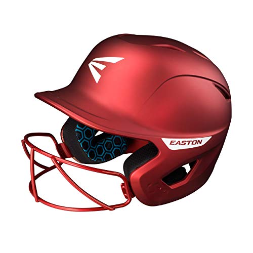 Casque softball EASTON Ghost de protection batteuse de couleur rouge mat M L