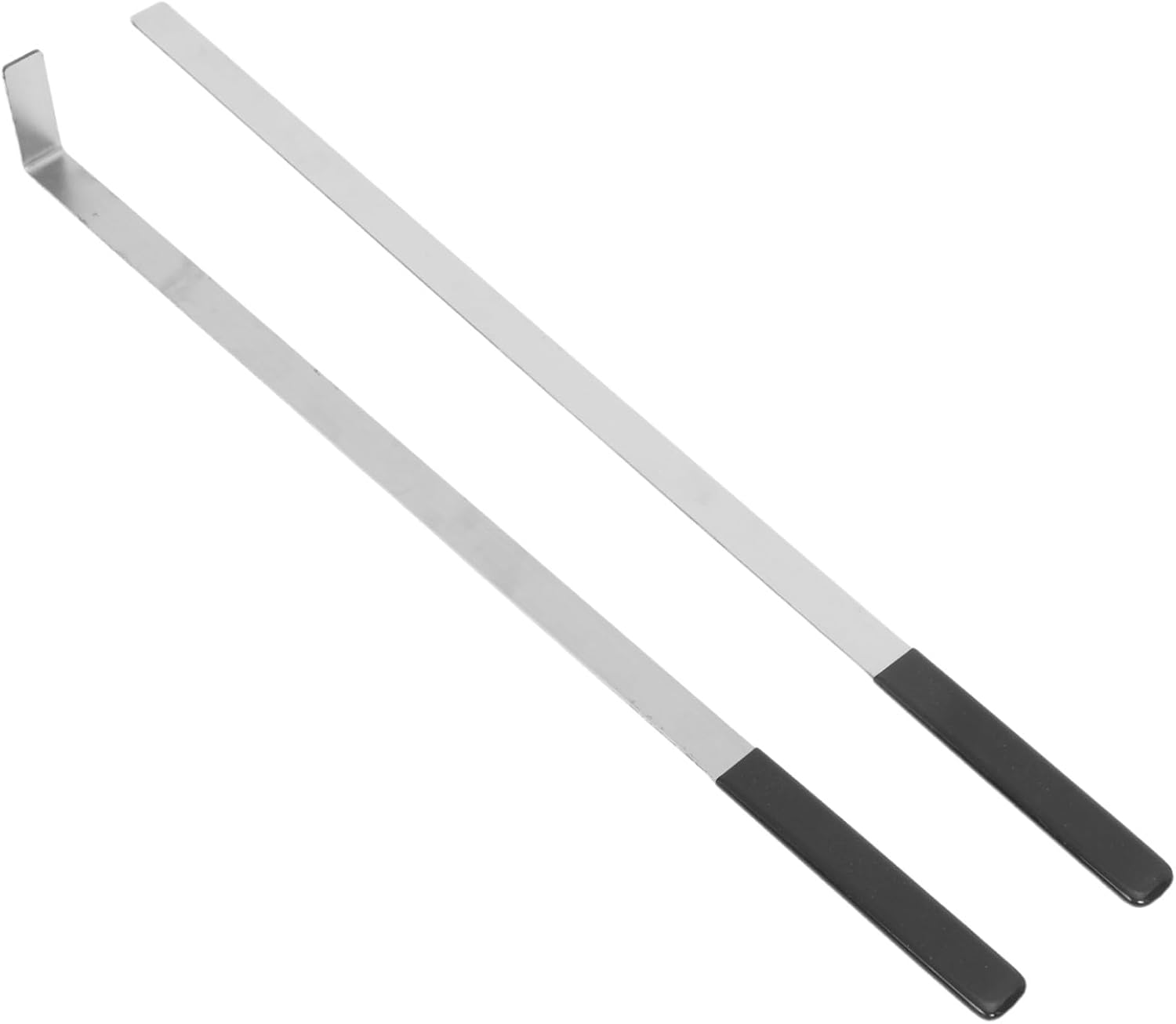 Holibanna 2pcs Stainless Steel Shelf Sorting Tool 55.00x5.50x2.50cm Silver