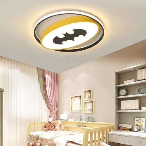 Lampe plafond chambre d'enfants avec abat-jour acrylique et intensité lumineuse réglable