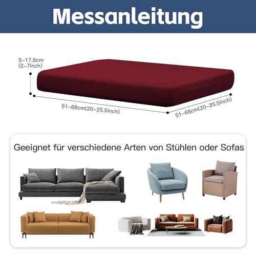 SUKAIKEQA Patio-Kissenbezüge | Outdoor-Sofabezüge | Stretch-Sofakissenbezüge | Sofabezüge | Abnehmbar und maschinenwaschbar.