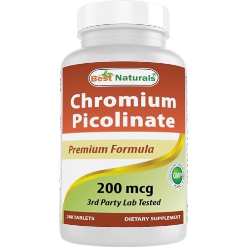 Best Naturals Chromium Picolinate Tablet, 200 mcg, 240 Count
