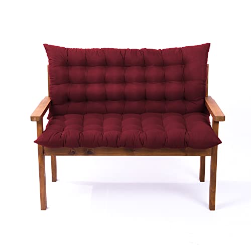 Coussin de remplacement pour balancelle et banc de jardin 40x40 épais 2-3 places