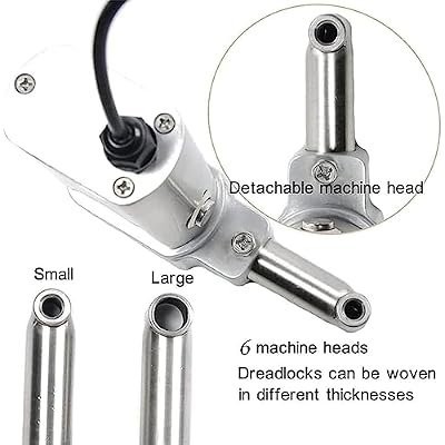 Dreadlocks Machine,Dreadlock Machine Kit for Electric Instant Portable Dreadlocks Machine loc Machine Dreadlock Maker,16mm