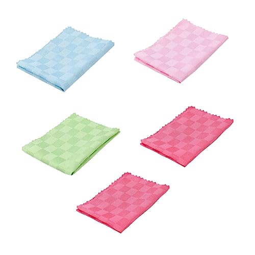 Vaguelly 5Piezas Toallas de Cocina Multifuncionales Absorbentes y Transpirables Limpieza y Lavado de Platos Color Aleatorio