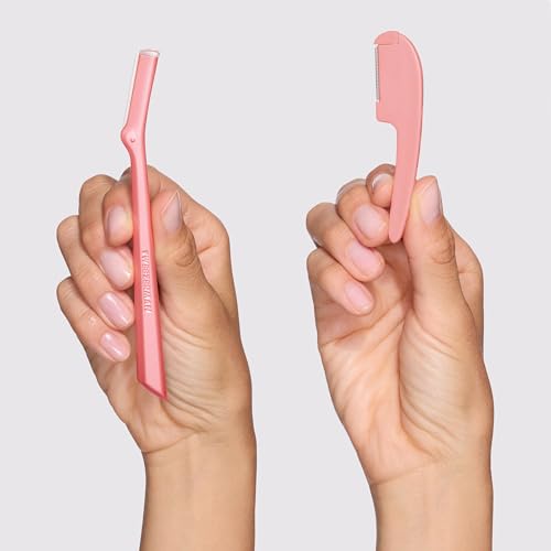 Image of Tweezerman Prep & Plane Facial Razor Set Tea Rose