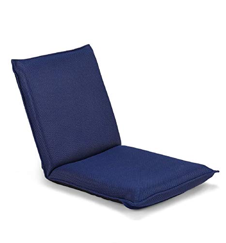 Sillón plegable cómodo azul