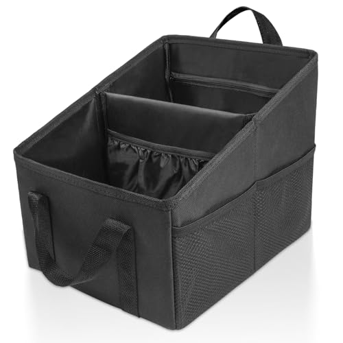 URAQT Car Organiser for Front or Back Seat, Portable Waterproof Boot Storage for Kids, Durable Oxford Fabric, Holds Toys, Snacks, Cups, Books, Tissue - Keeps Car Tidy and Clean - Image 7